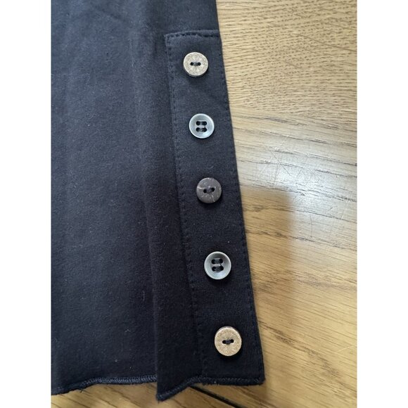 Lulu‎ B Button Down Tunic Top Size Medium Cotton Blend Artsy Lagenlook Stretch - Picture 8 of 11